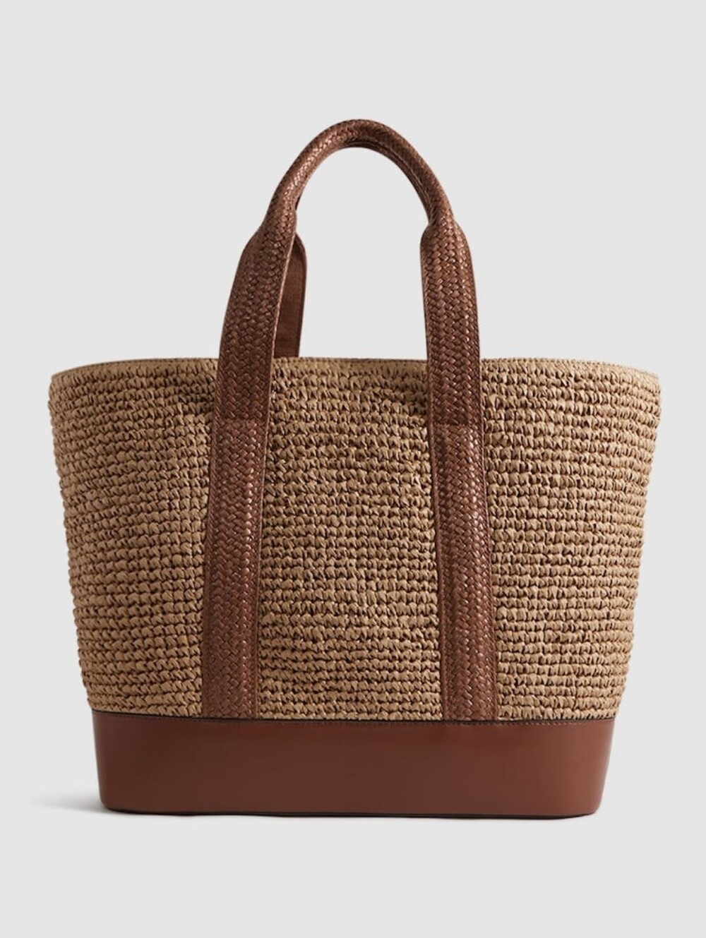 Reiss Mira Raffia Tote Bag